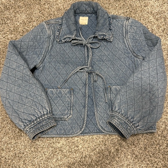 Seventy + Mochi Jackets & Blazers - Seventy Mochi Quilted Denim Jacket